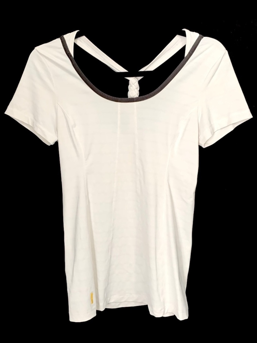 Lole White Short Sleeve Workout Top